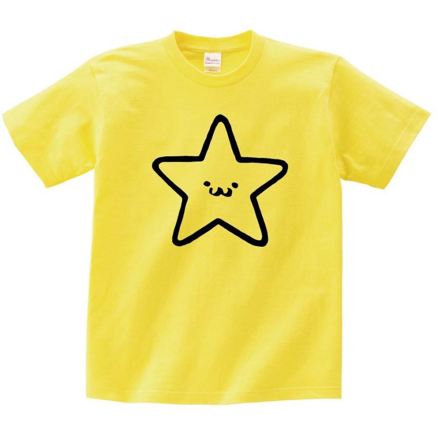 ☆ ほし 星 スター 記号 図形 筆絵 イラスト 半袖Tシャツ : nu215ht 