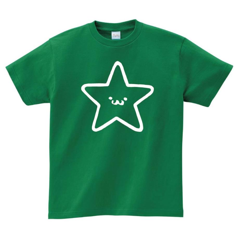 ☆ ほし 星 スター 記号 図形 筆絵 イラスト 半袖Tシャツ : nu215ht 
