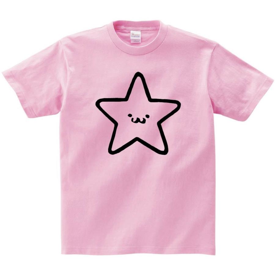 ☆ ほし 星 スター 記号 図形 筆絵 イラスト 半袖Tシャツ : nu215ht 