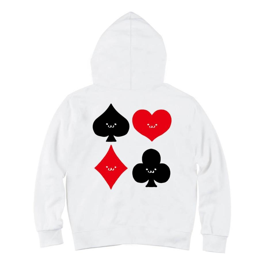 スペード ハート ダイヤ クラブ トランプ 記号 図形 筆絵 イラスト ジップパーカー Nu225zp サモエスキー 通販 Yahoo ショッピング