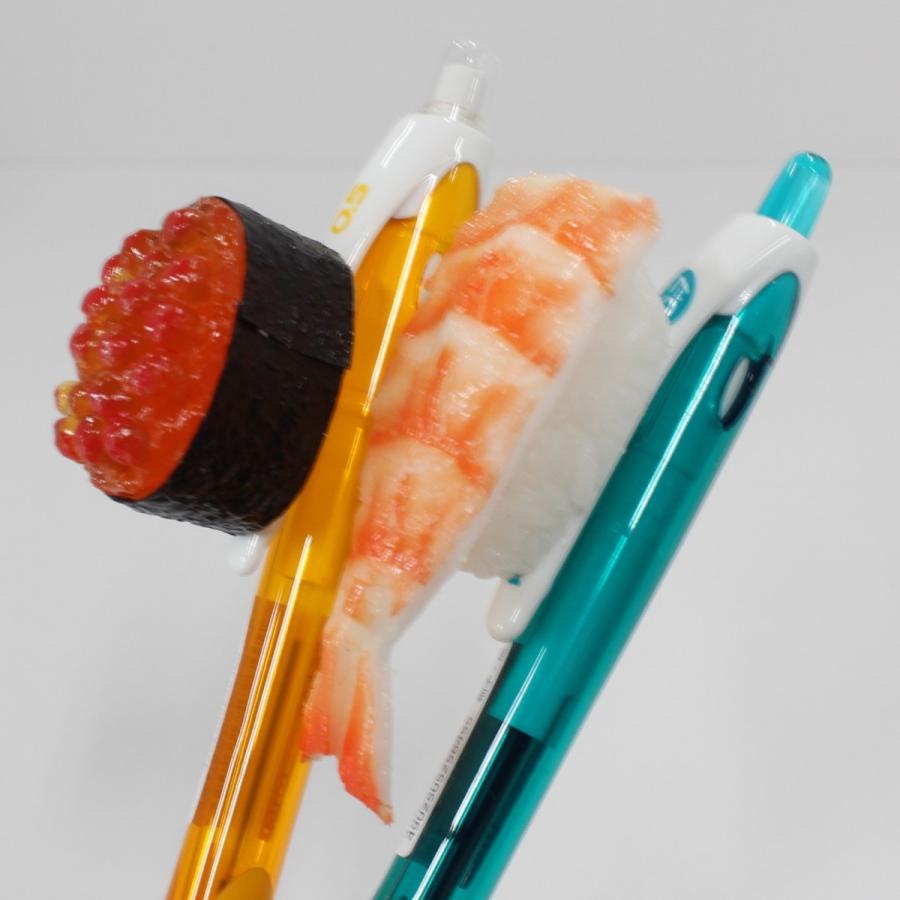 食品サンプル 寿司ペン2本セット (いくらシャーペン・えびボールペン) | 
