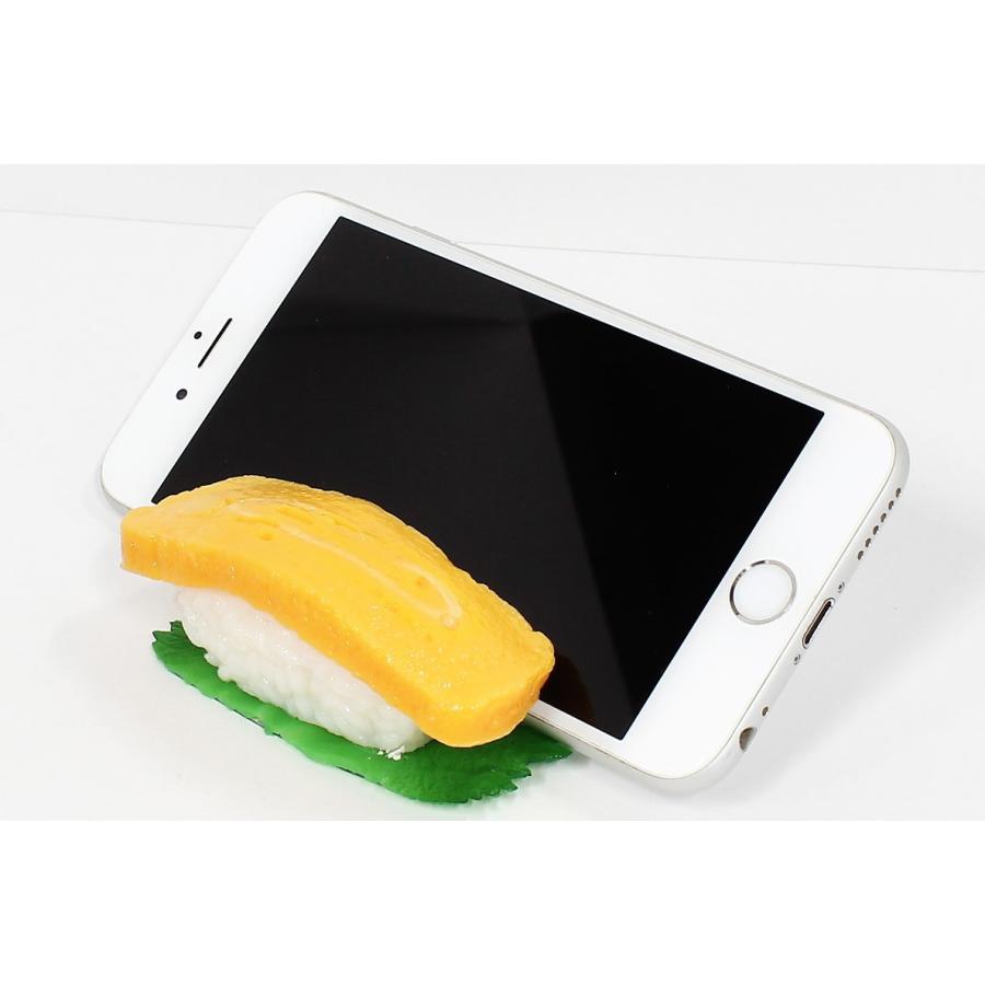 食品サンプル スマートフォンスタンド 寿司 玉子 スマホ スタンド