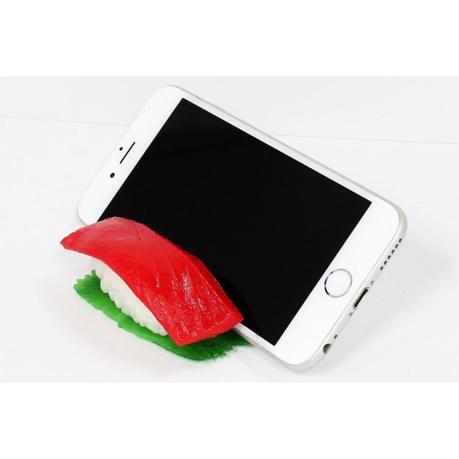 食品サンプル スマートフォンスタンド 寿司 マグロ スマホ スタンド
