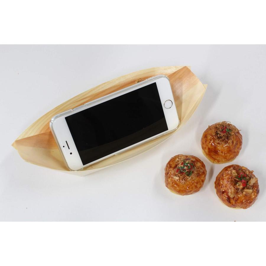 食品サンプル たこ焼き 6個 舟盛り スマホスタンド スマートフォン