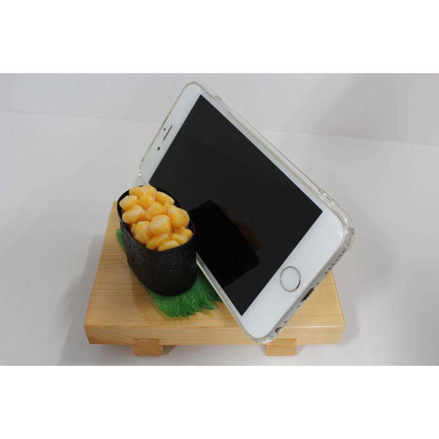 食品サンプル 寿司下駄仕様 スマホスタンド スマートフォンスタンド