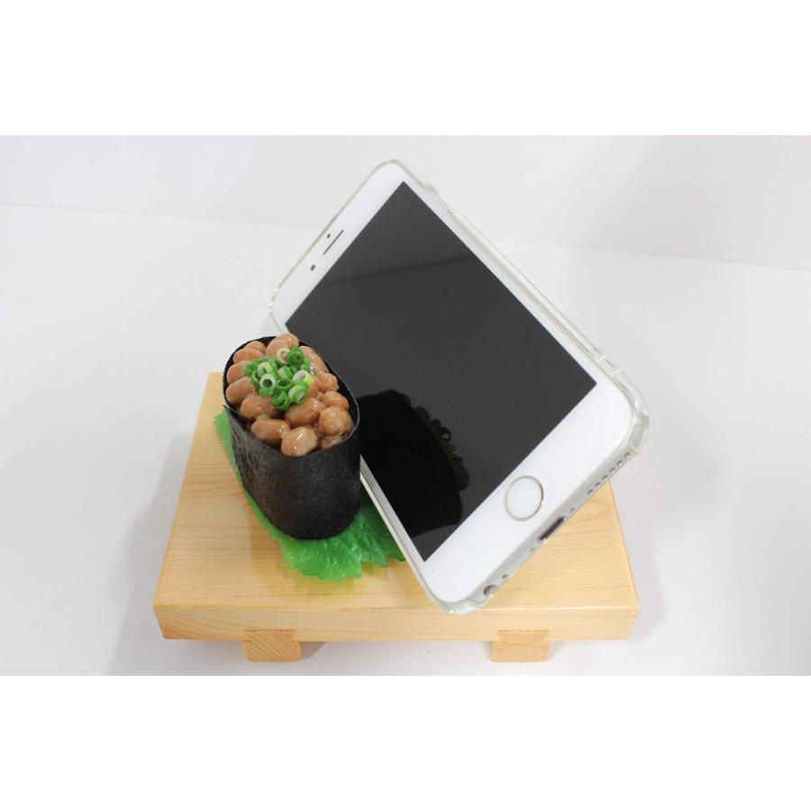 食品サンプル 寿司下駄仕様 スマホスタンド スマートフォン