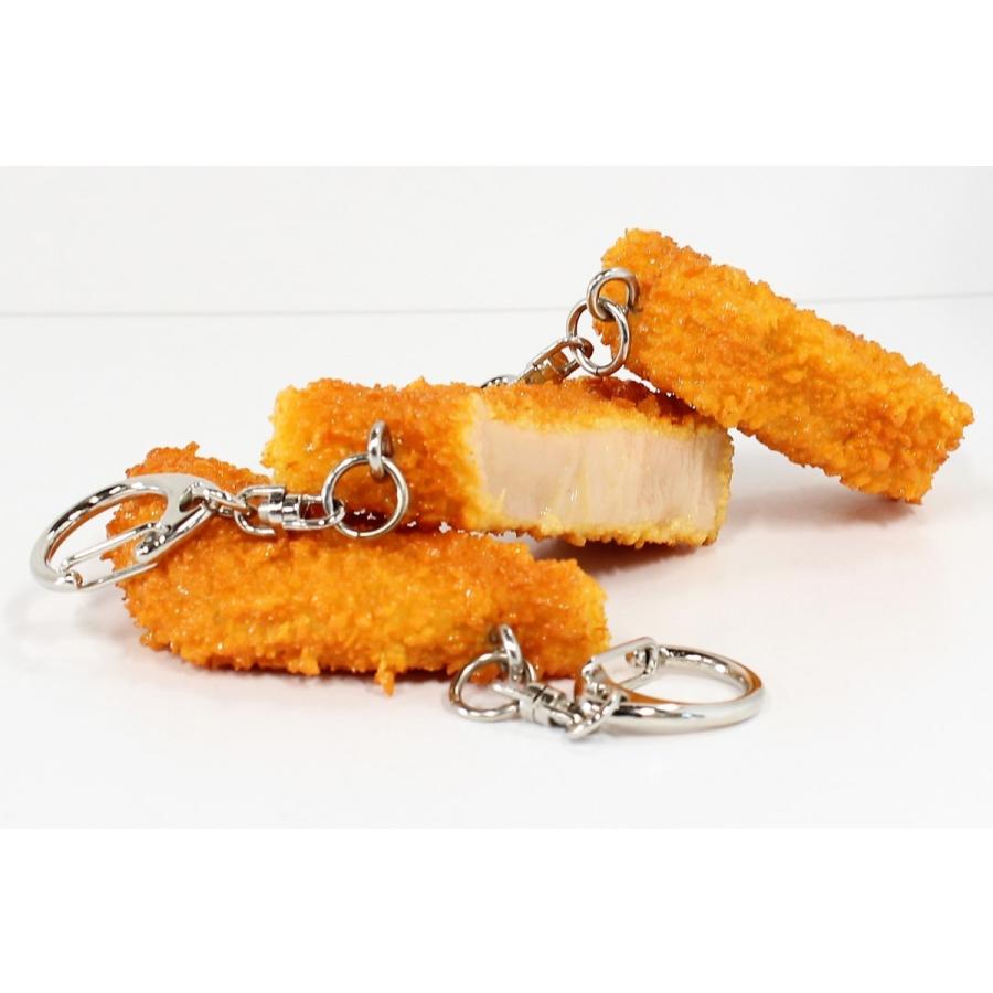 実物大 「勝つカツ勝つ」トンカツキーホルダー 6切れセット 食品
