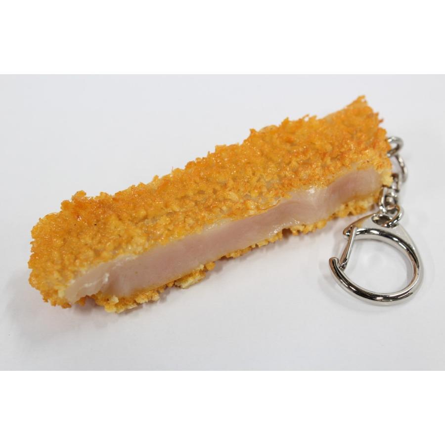 実物大　「勝つカツ勝つ」トンカツキーホルダー5号　食品サンプル　必勝祈願　合格祈願　プレゼント | 