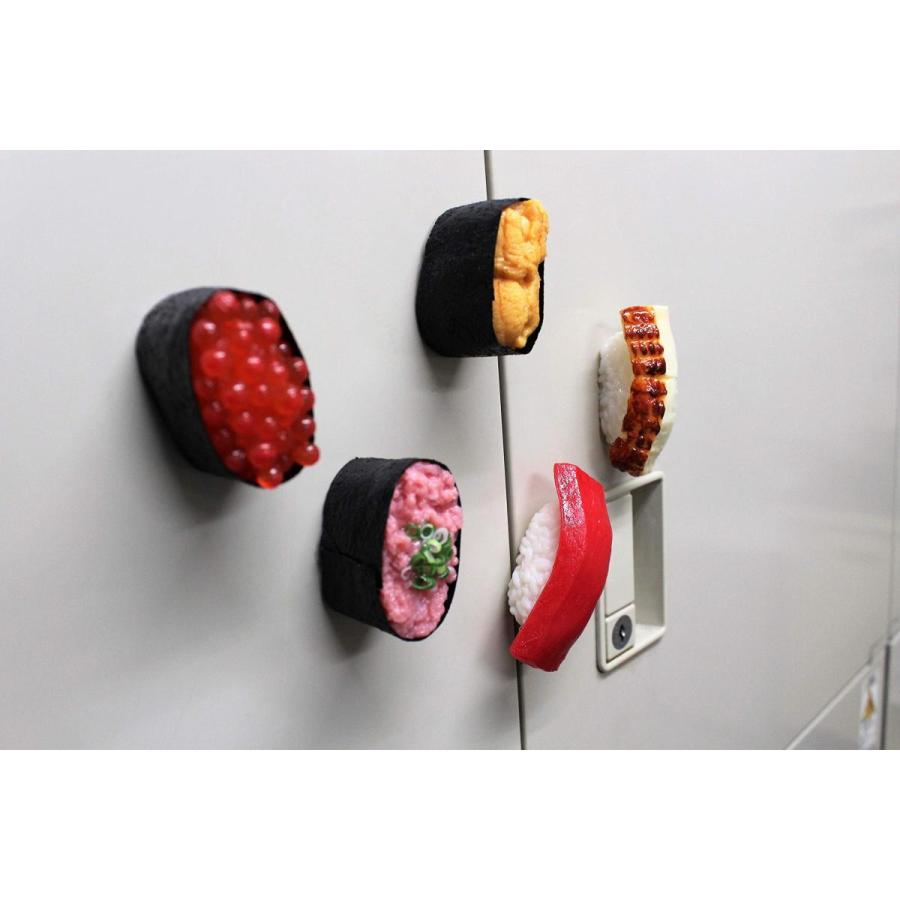 【新品未開封】半額！さんぷる工房 寿司 マグネット 食品サンプル 9個セット 食品サンプル 寿司マグネット 雑貨 小物 お土産 (マグロ) : 食品さん