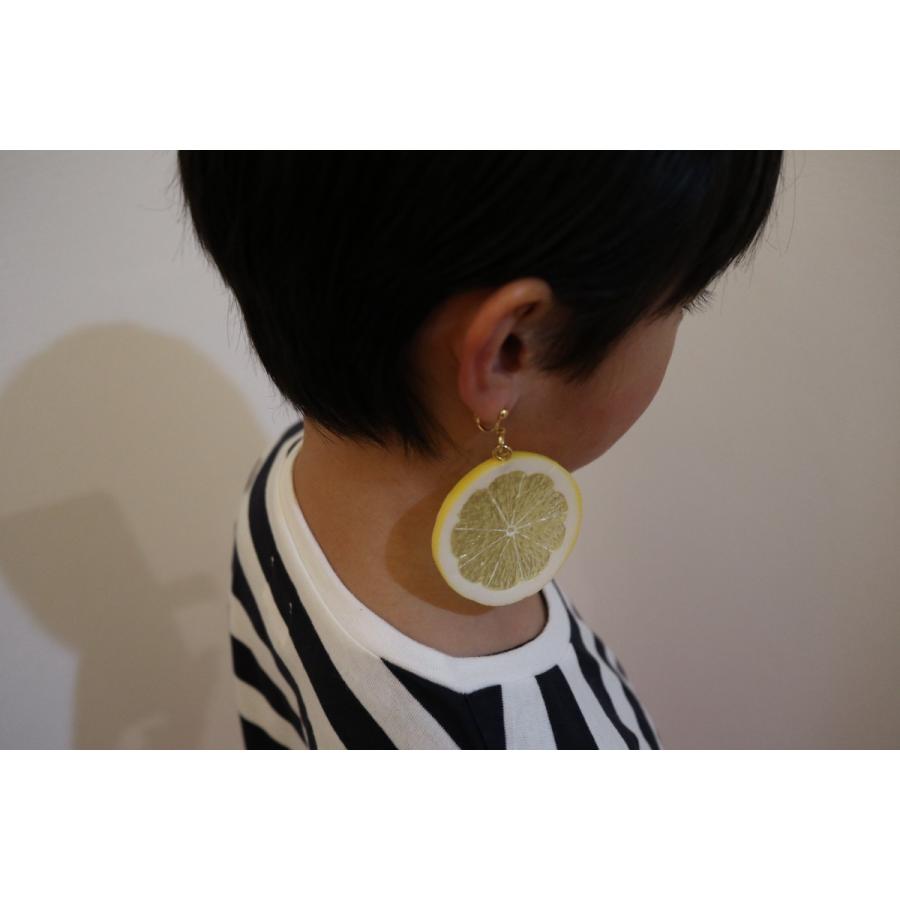 食品サンプル　ピアス(ゴールド）　レモン輪切り |  | 01