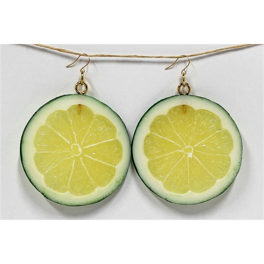 食品サンプル　ピアス(ゴールド）　ライム（輪切り） |  | 01