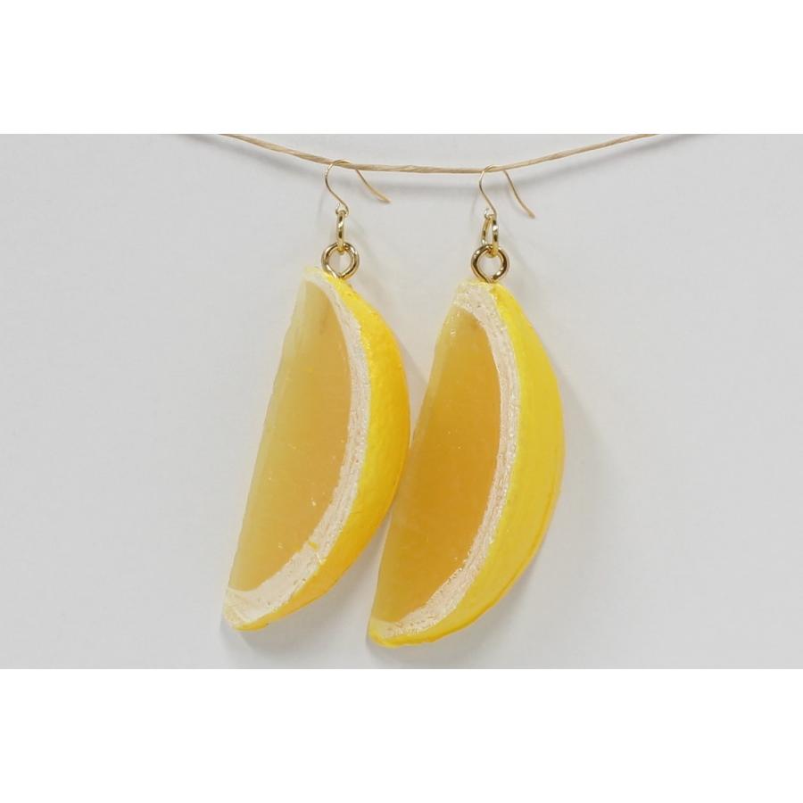食品サンプル　ピアス(ゴールド）　レモンくし切り | 