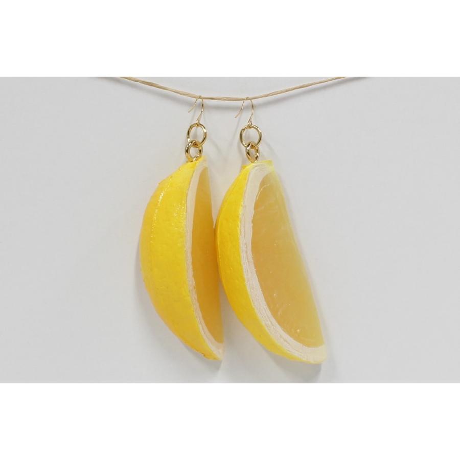 食品サンプル　ピアス(ゴールド）　レモンくし切り |  | 01