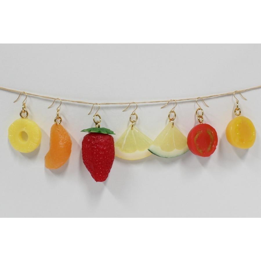 食品サンプル　イヤリング(ゴールド）　レモン（くし切り） |  | 03