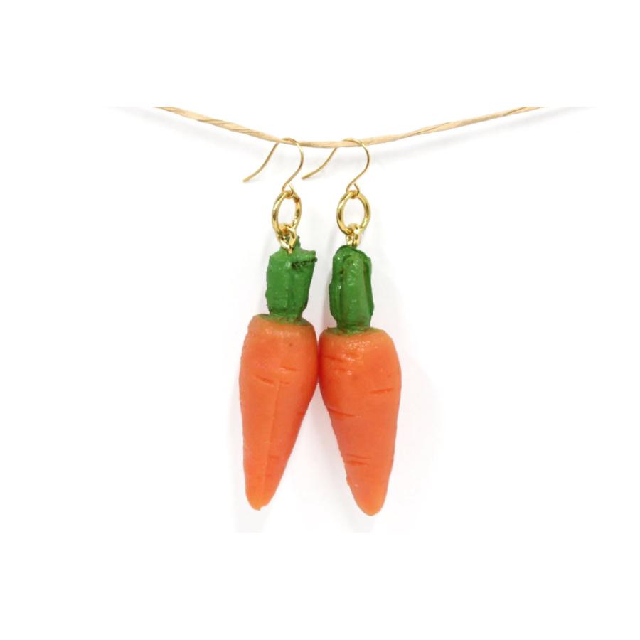 ピアス　ゴールド　食品サンプル (人参) | 