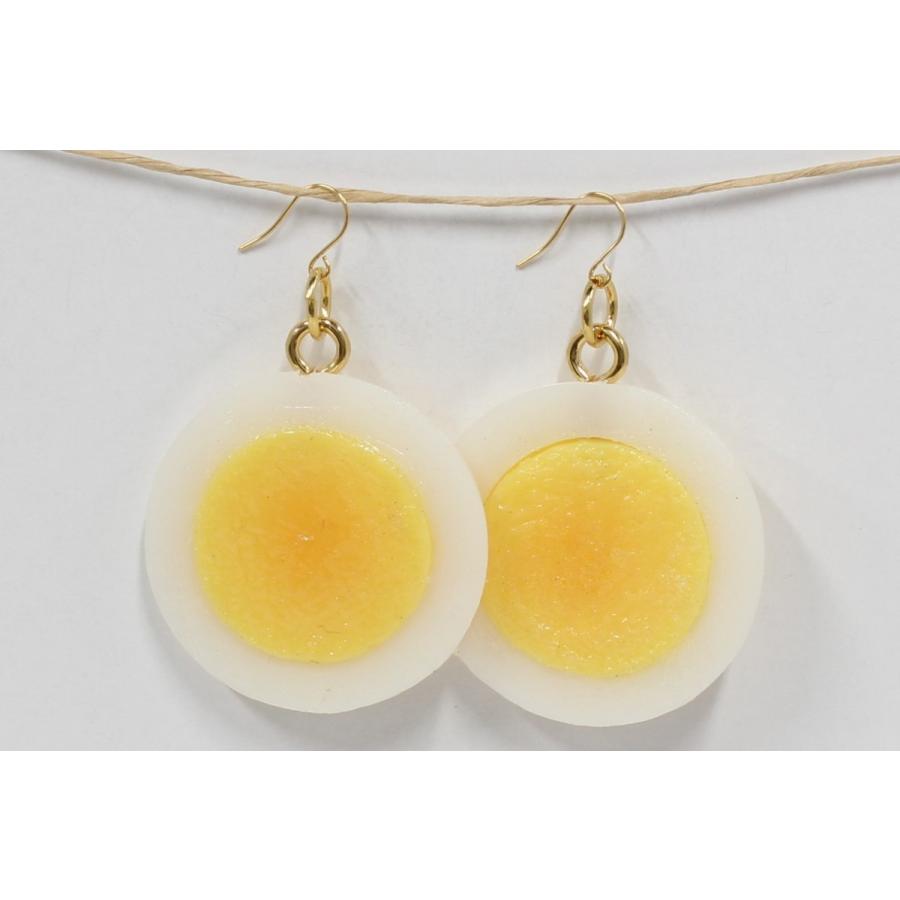 食品サンプル　ピアス(ゴールド）　ゆでたまごスライス |  | 01