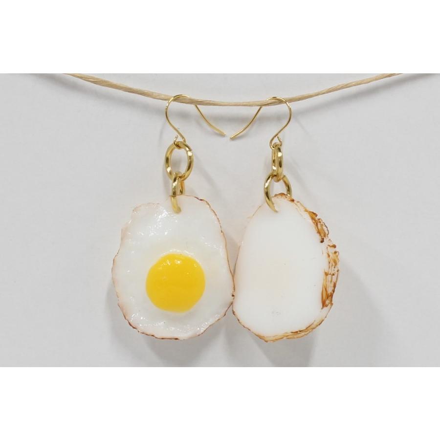 食品サンプル　ピアス(ゴールド）　目玉焼き |  | 01