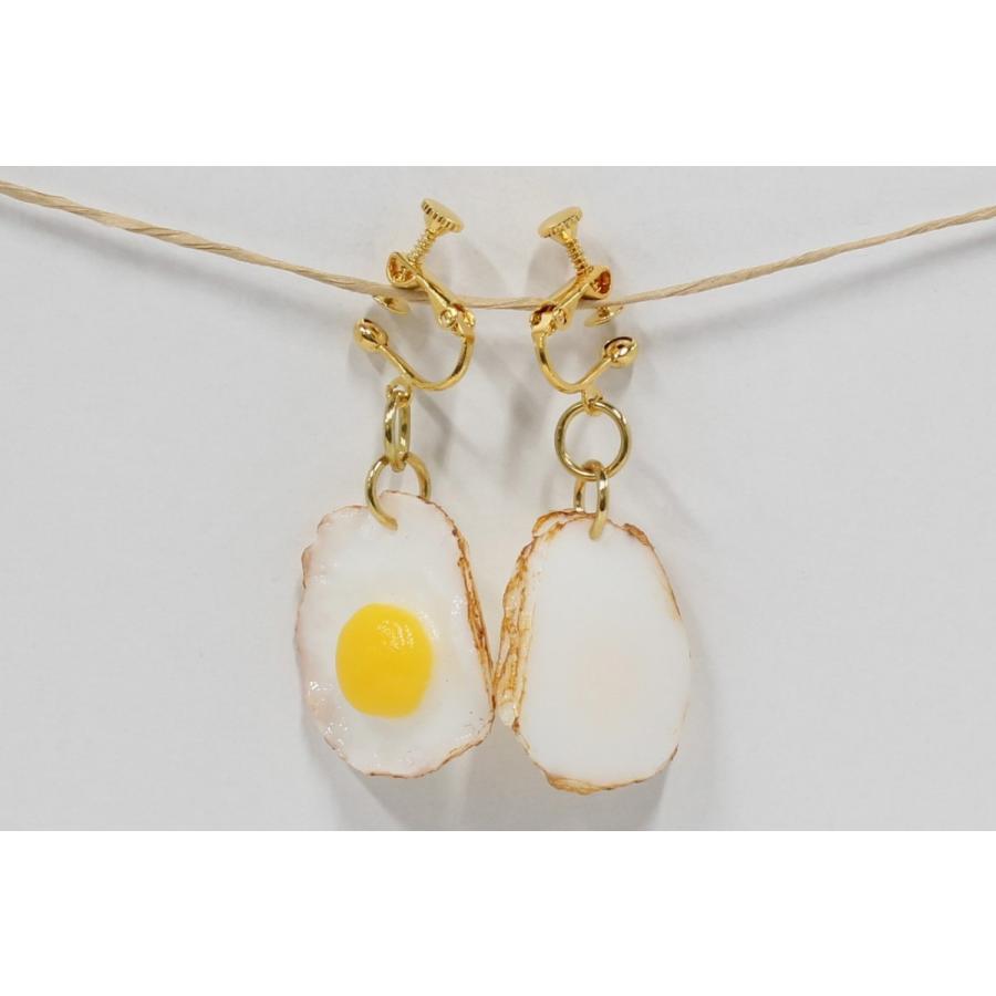 食品サンプル　イヤリング(ゴールド）　目玉焼き |  | 01