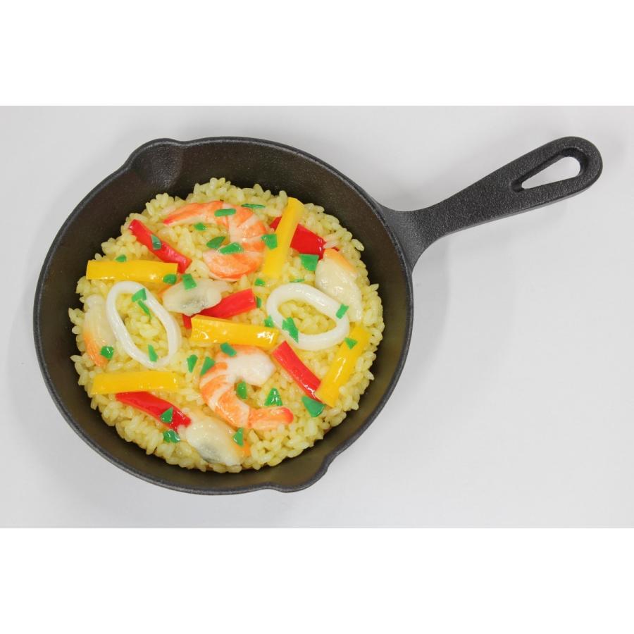 食品サンプル　スキレット用パエリア　６インチ　１５センチ　販促物　インテリア  アウトドア　 |  | 01