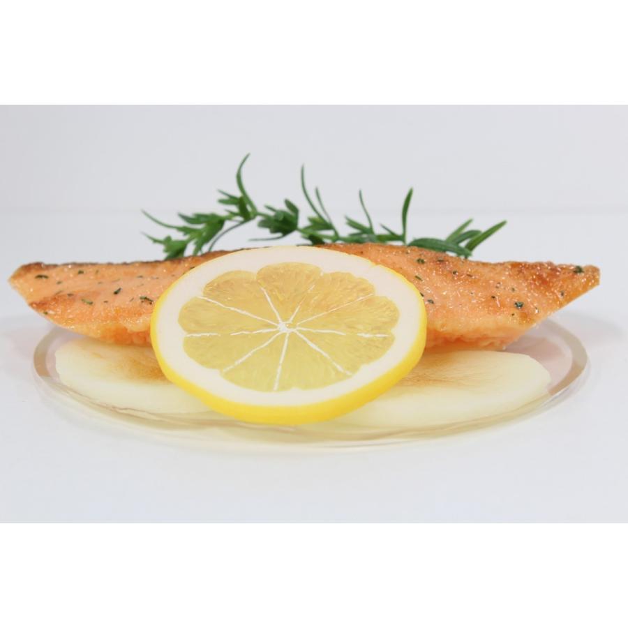 食品サンプル　スキレット用サーモン　６インチ　１５センチ　販促物　インテリア  アウトドア　 |  | 03