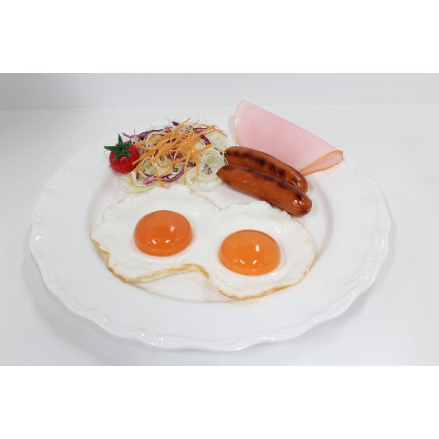 食品サンプル　目玉焼き　朝食プレート　販促物　インテリア  アウトドア　 | 