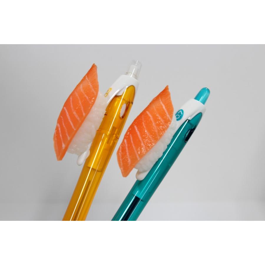 食品サンプル　寿司ペン2本セット　サーモンシャープペンシル　サーモンボールペン | 