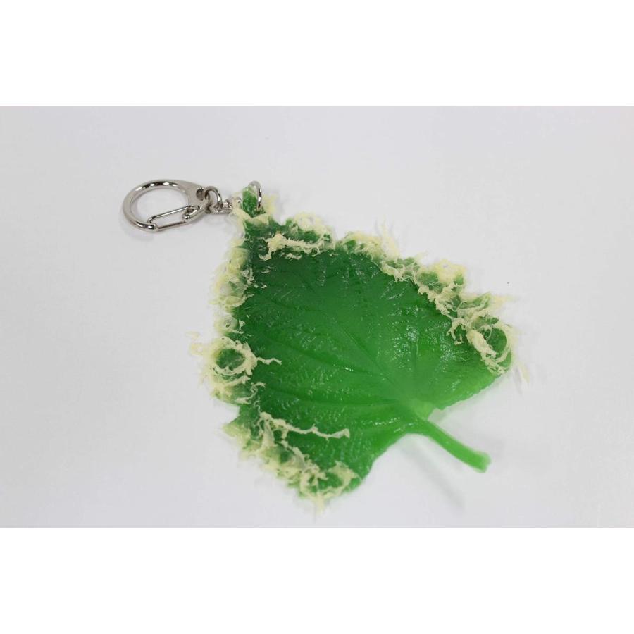 食品サンプル 天ぷら キーホルダー 雑貨 お土産 (大葉天) | 