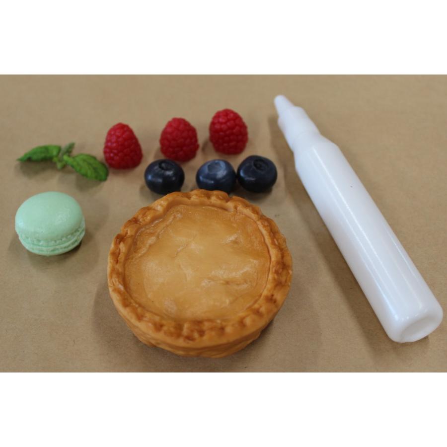 食品サンプル　ホイップを絞るだけのかんたん工作キット　タルト　夏休み　自作　工作　手作り (マカロンベリーベリー) |  | 01