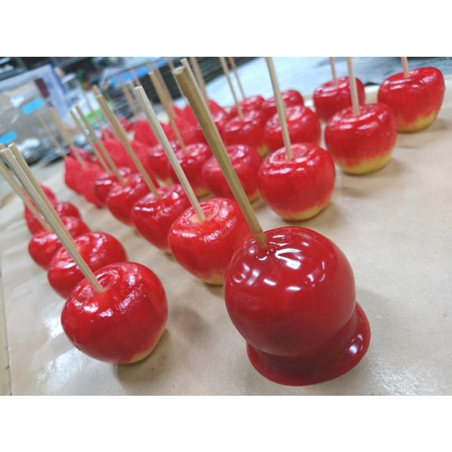 食品サンプル キーホルダー 雑貨 お土産 (りんご飴) : 食品さんぷる