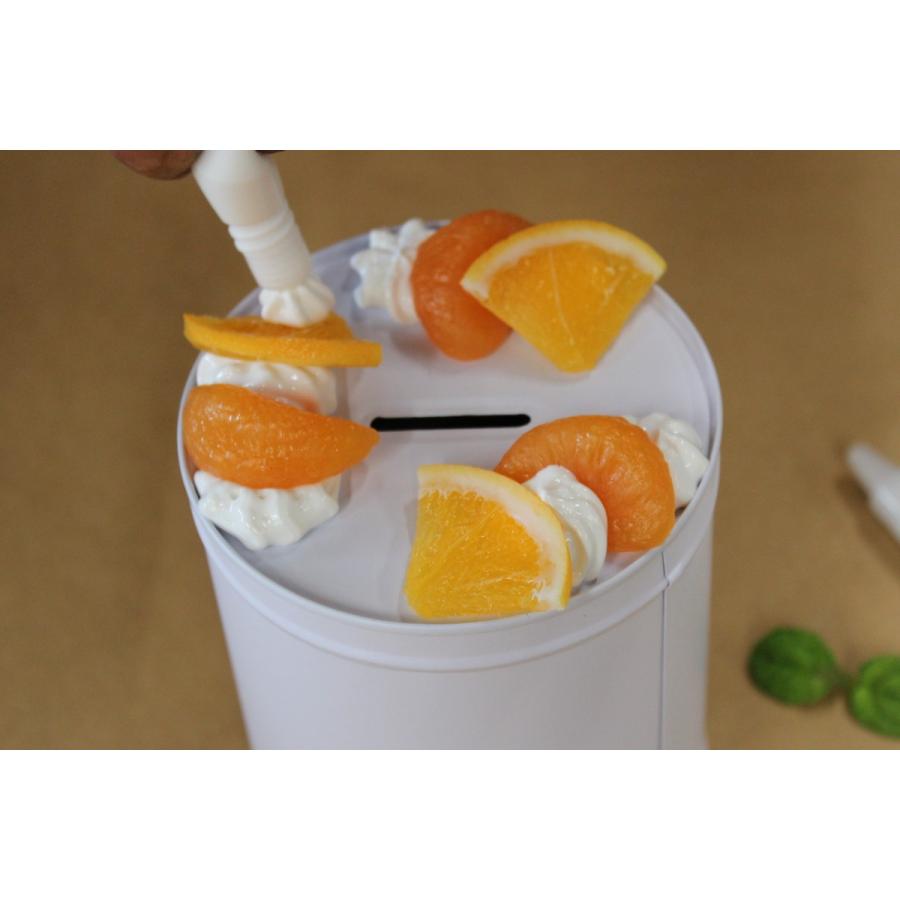 食品サンプル　貯金箱の工作キット（貯金箱ナシ）　夏休み　自作　工作　手作り　子供 (オレンジ) |  | 04