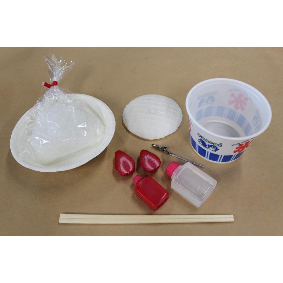 食品サンプル　イチゴのかき氷カップ工作キット　夏休み　工作キット　工作　手作り　子供 (イチゴカップ) |  | 01
