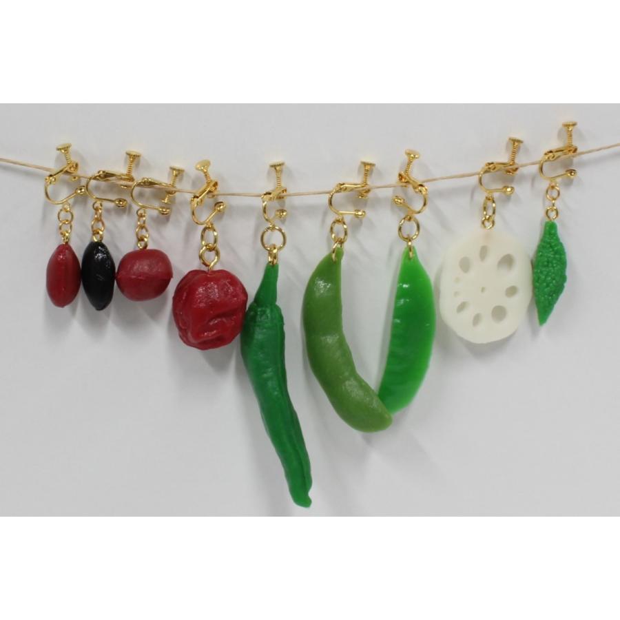 食品サンプル　イヤリング(ゴールド）　ライム輪切り |  | 08