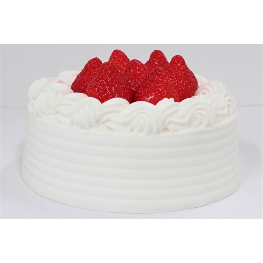 食品サンプル　ホールケーキ　生クリーム・イチゴ7個 |  | 01