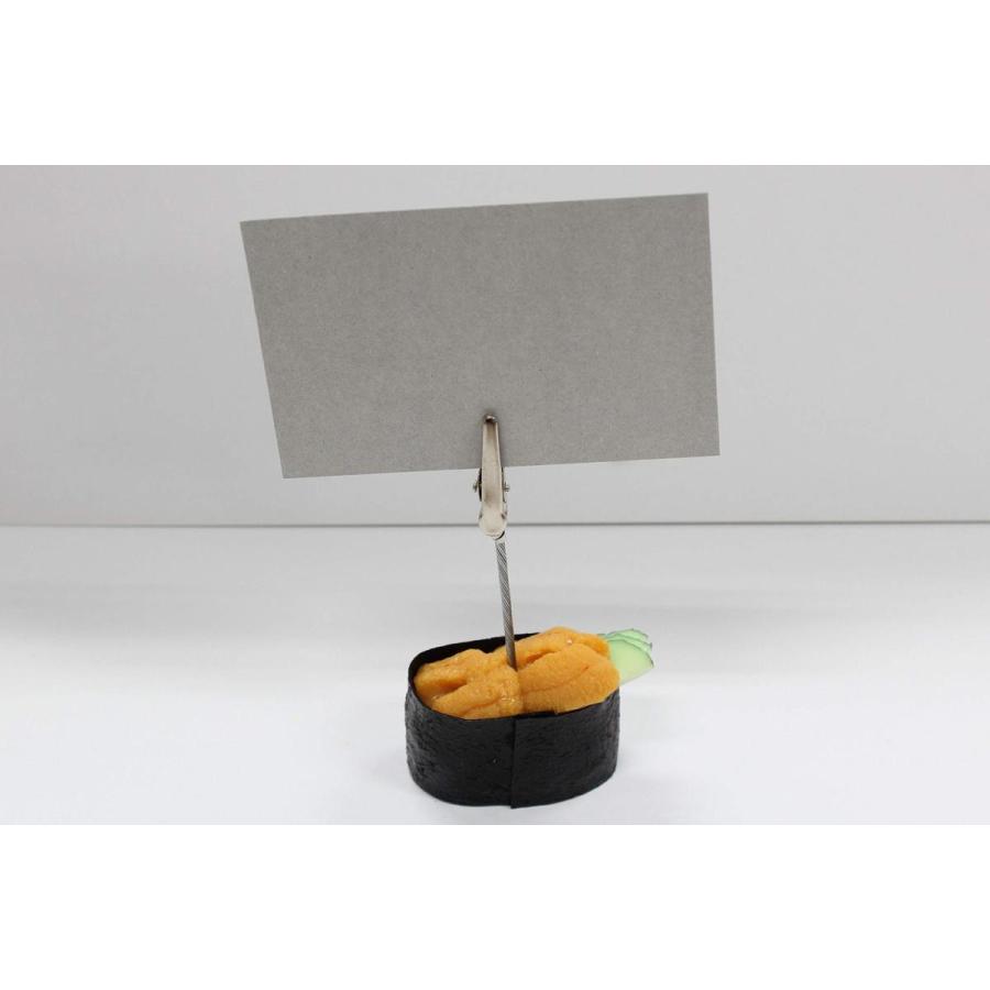 握り寿司のメモクリップ うに 食品サンプル i-618 |  | 01