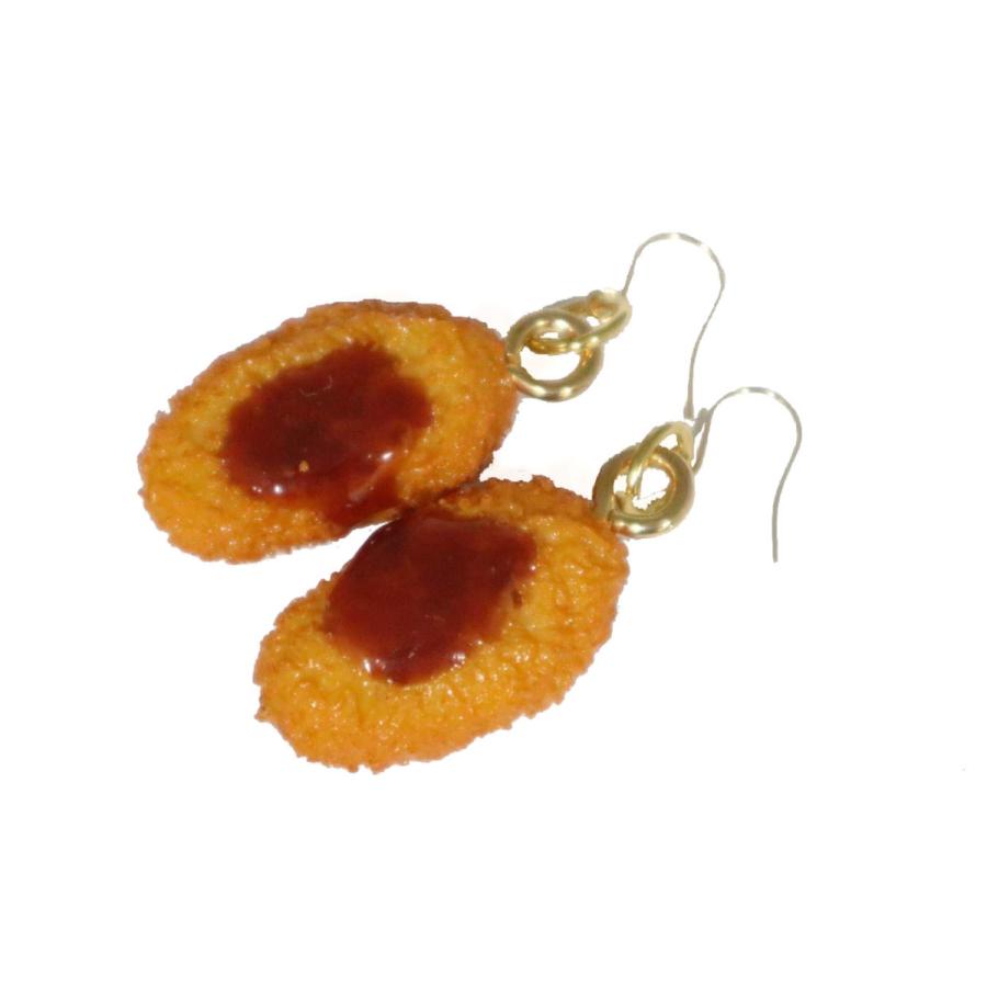 食品サンプル　ピアス(ゴールド）　勝つカツ勝つとんかつ | 