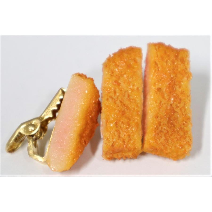 食品サンプル　勝つカツ勝つとんかつネクタイピン3切れAセット | 
