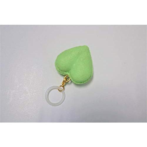 食品サンプル アンブレラマーカー マカロン　ハート 黄緑色 | 