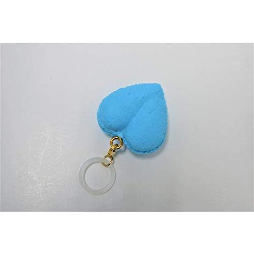 食品サンプル アンブレラマーカー マカロン　ハート 水色 | 