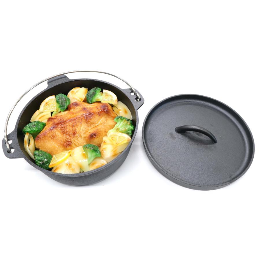 食品サンプル ダッチオーブン（チキン丸焼き） ディスプレイ 販促 アウトドア |  | 01