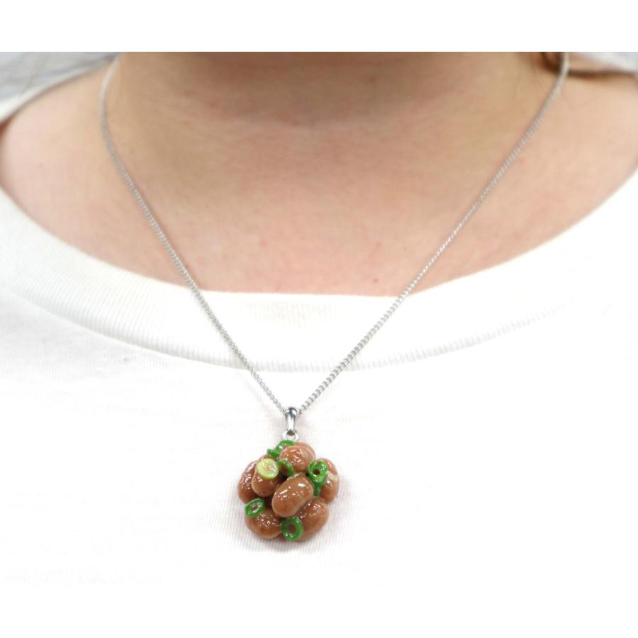 食品サンプル つぶつぶシリーズ ネックレス ゴールド（納豆） |  | 02