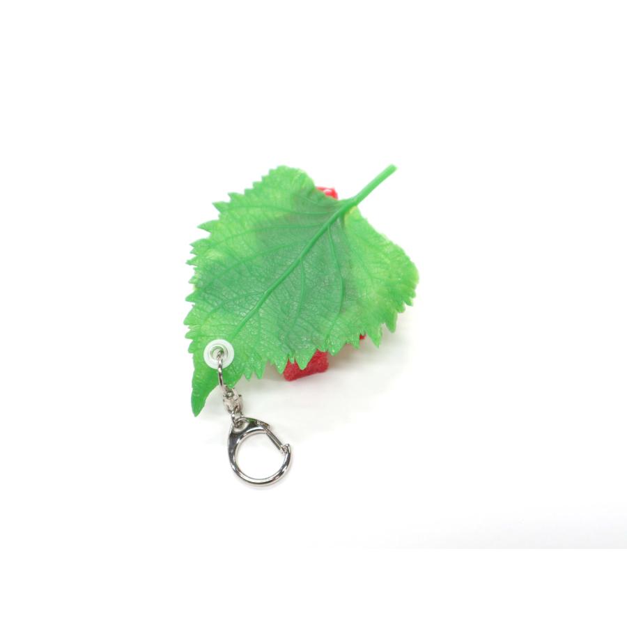 食品サンプル キーホルダー お造り 2貫（大葉＆わさび付き）刺身（マグロ） |  | 01