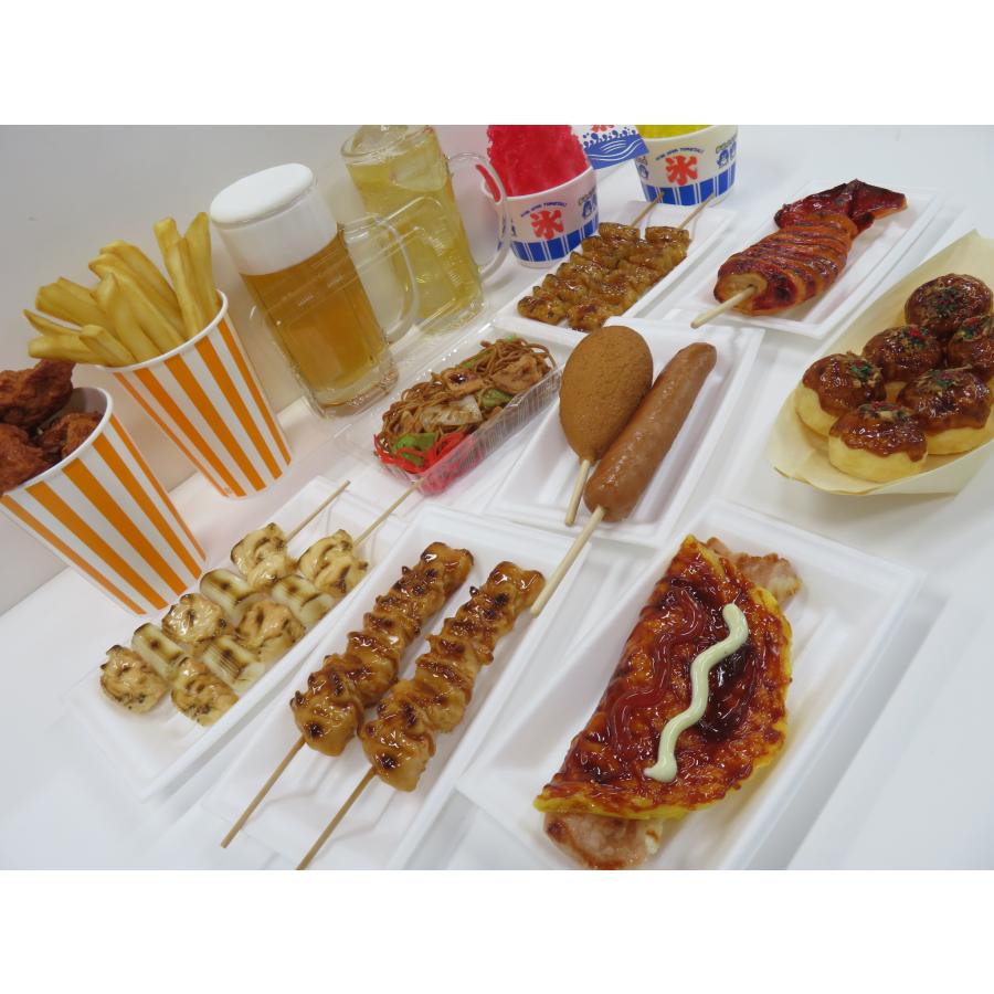 食品サンプル お祭りセット（たこ焼き・焼きそば・焼き鳥・イカ焼き