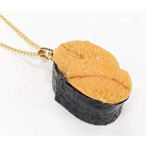 ネックレス（ゴールド） 食品サンプル ミニチュア寿司（うに） | 