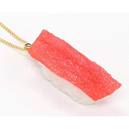 ネックレス（ゴールド） 食品サンプル ミニチュア寿司（まぐろ） | 
