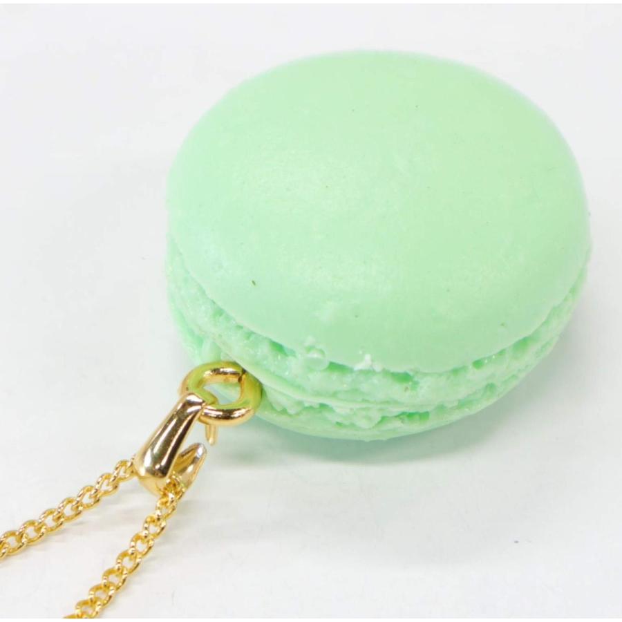 食品サンプル ネックレス（ゴールド） マカロン（グリーン） |  | 01