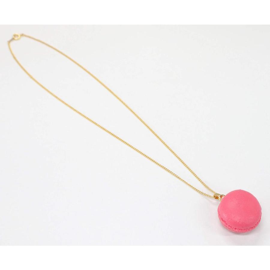 食品サンプル ネックレス（ゴールド） マカロン（ピンク） |  | 02