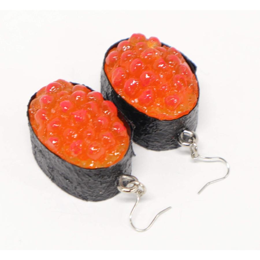 食品サンプル ネックレス・ピアスセット（シルバー） ミニチュア寿司（いくら） |  | 02
