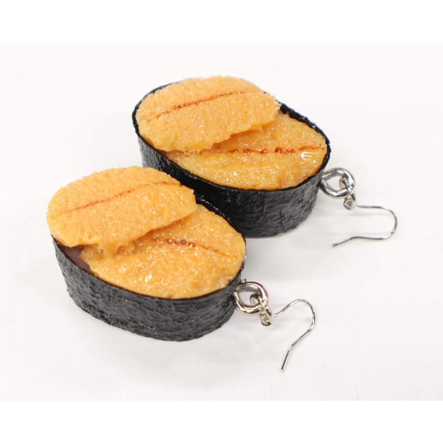 食品サンプル ネックレス・ピアスセット（シルバー） ミニチュア寿司（うに） |  | 02