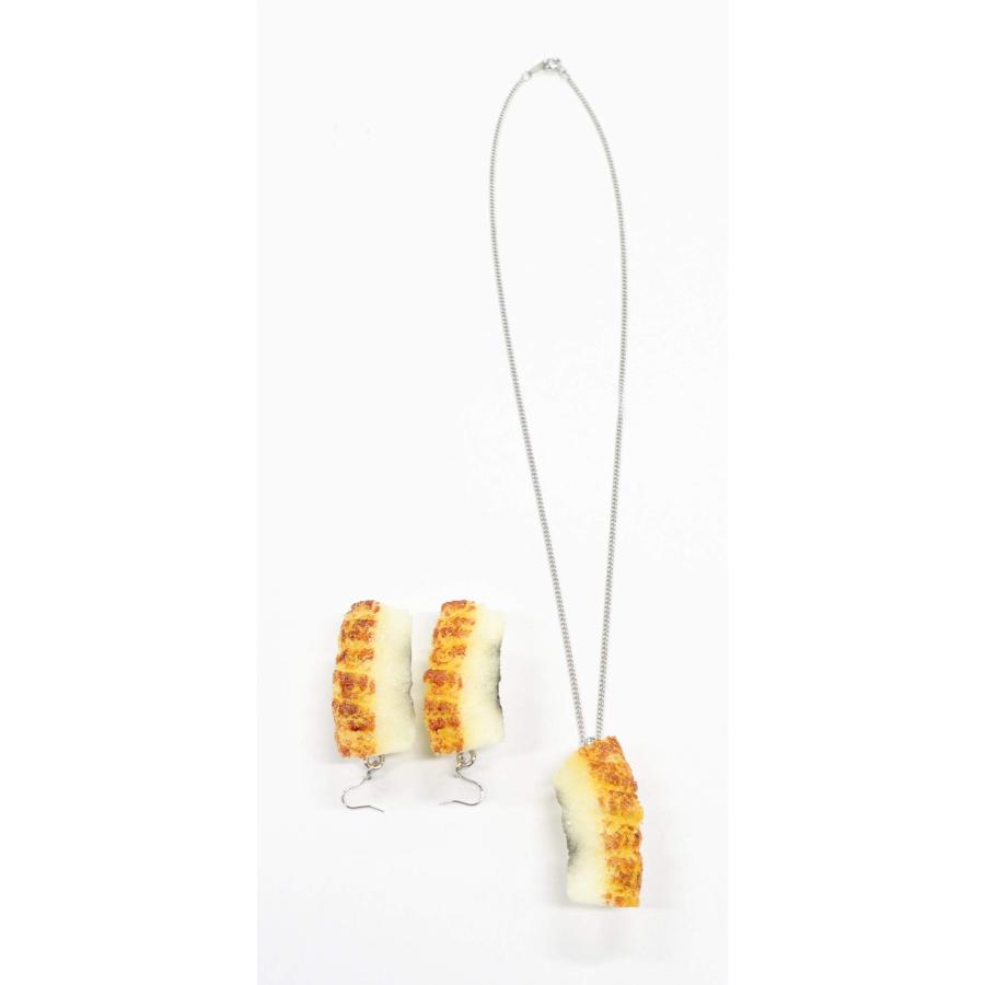 食品サンプル ネックレス・ピアスセット（シルバー） ミニチュア寿司（穴子） |  | 01