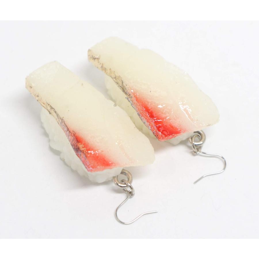 食品サンプル ネックレス・ピアスセット（シルバー） ミニチュア寿司（はまち） |  | 02
